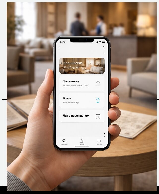 Мобильное приложение для гостей отеля в Славгороде, управление сервисом